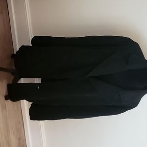 Mens black Kenneth Cole XXL wool peacoat
